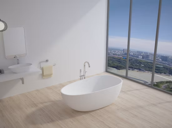 Ressani Badezimmer-Waschtische, Kunststein-Badewanne, freistehende Badewannen und Duschen, luxuriös