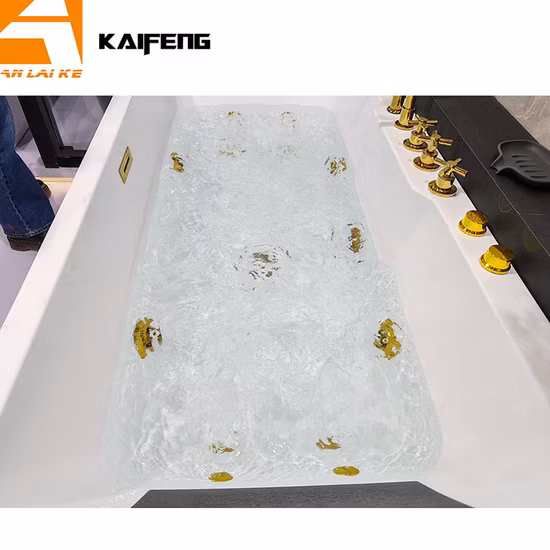 Freistehende Whirlpool-Badewanne für Badezimmer, Acryl-Massagebadewanne (KF