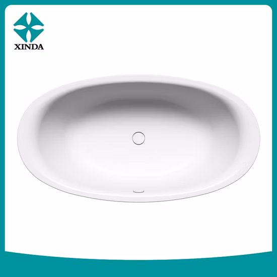 Ovaler Kunststoff-Whirlpool, freistehende Acryl-Badewanne mit Kupfer-Messing-Ablauf, SPA-Badewanne, Whirlpool, Massage-Whirlpool-Badewanne, Luxus-Duschbad