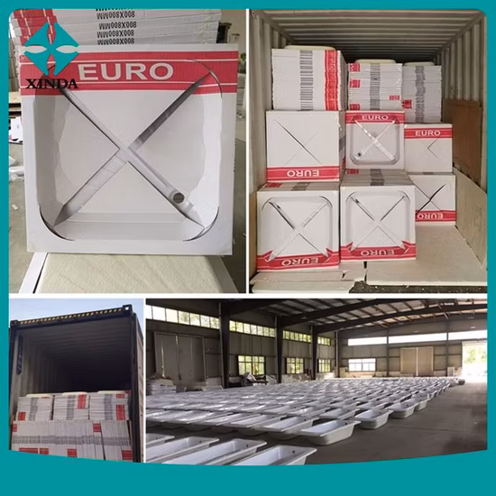 Rechteckige Badezimmer-Duschwanne aus Marmor in individueller Größe