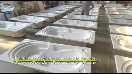 Chinesische niedrige Preis-1400mm kleine Größen-Acrylbadewanne-Badezimmer-Einbaubadewanne